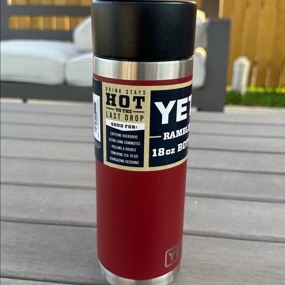 YETI Rambler 18oz Bottle - Maroon and Black - Picture 4 of 10